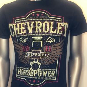 Vintage Chevrolet ‘Fast Life’ 1911 Black T Size M